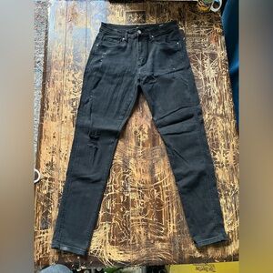 YoungLA Men's Charcoal Skinny Jeans